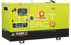 Дизельный генератор Pramac GSW 65 I В кожухе